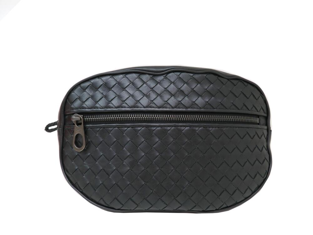 BOTTEGA VENETA Intrecciato Belt Bag Black